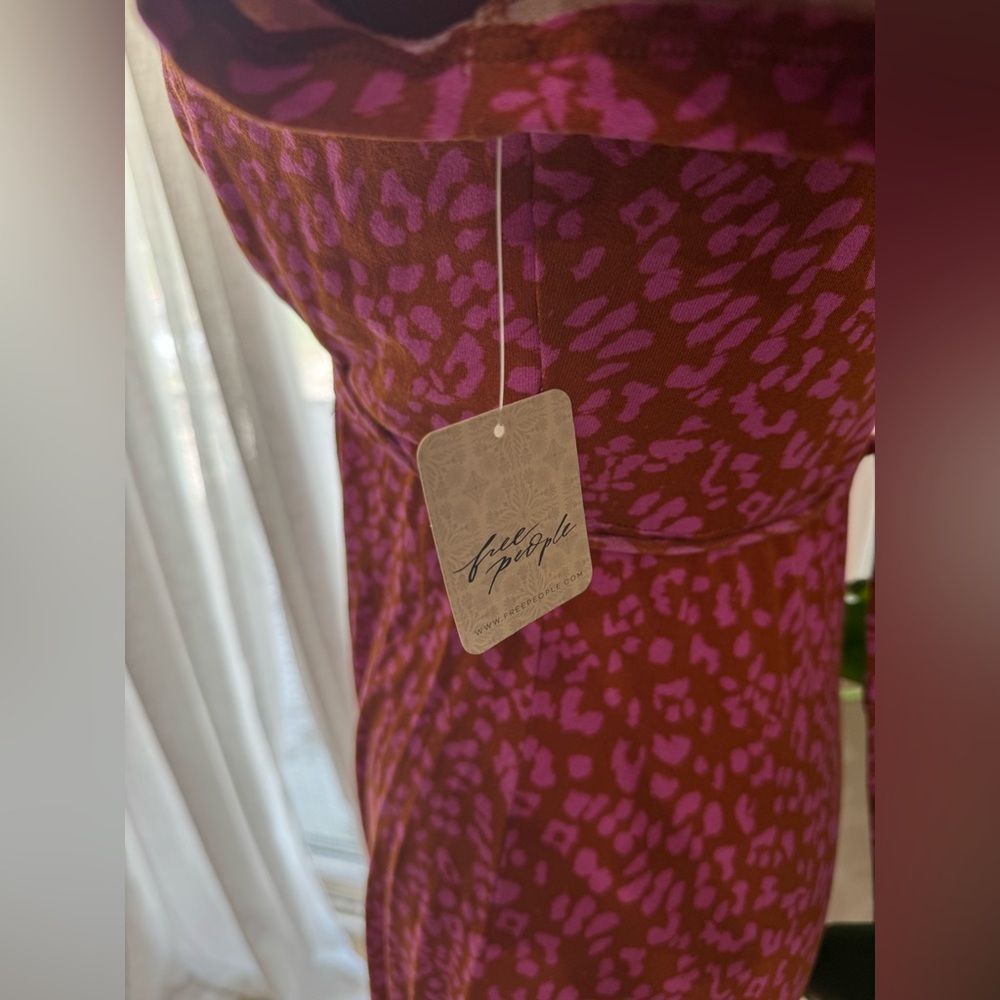 NWT Free People Mini Dress Red Floral Minidress‎ - Picture 3 of 4